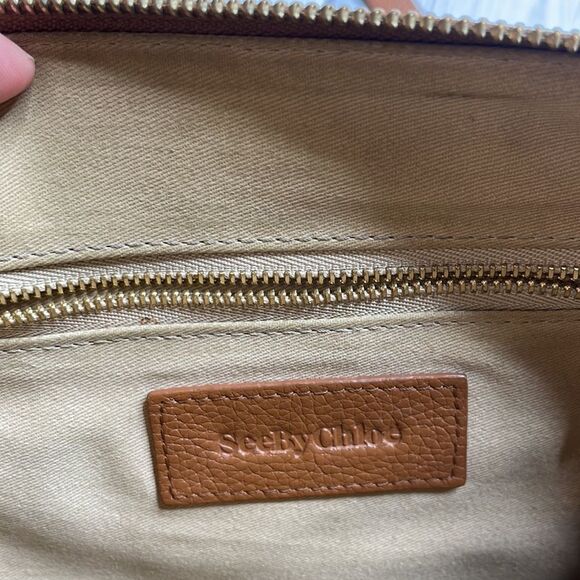 See by Chloe Joan Leather Shoulder Bag Caramello - Picture 10 of 16